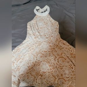 Nude Dress, backless, size small